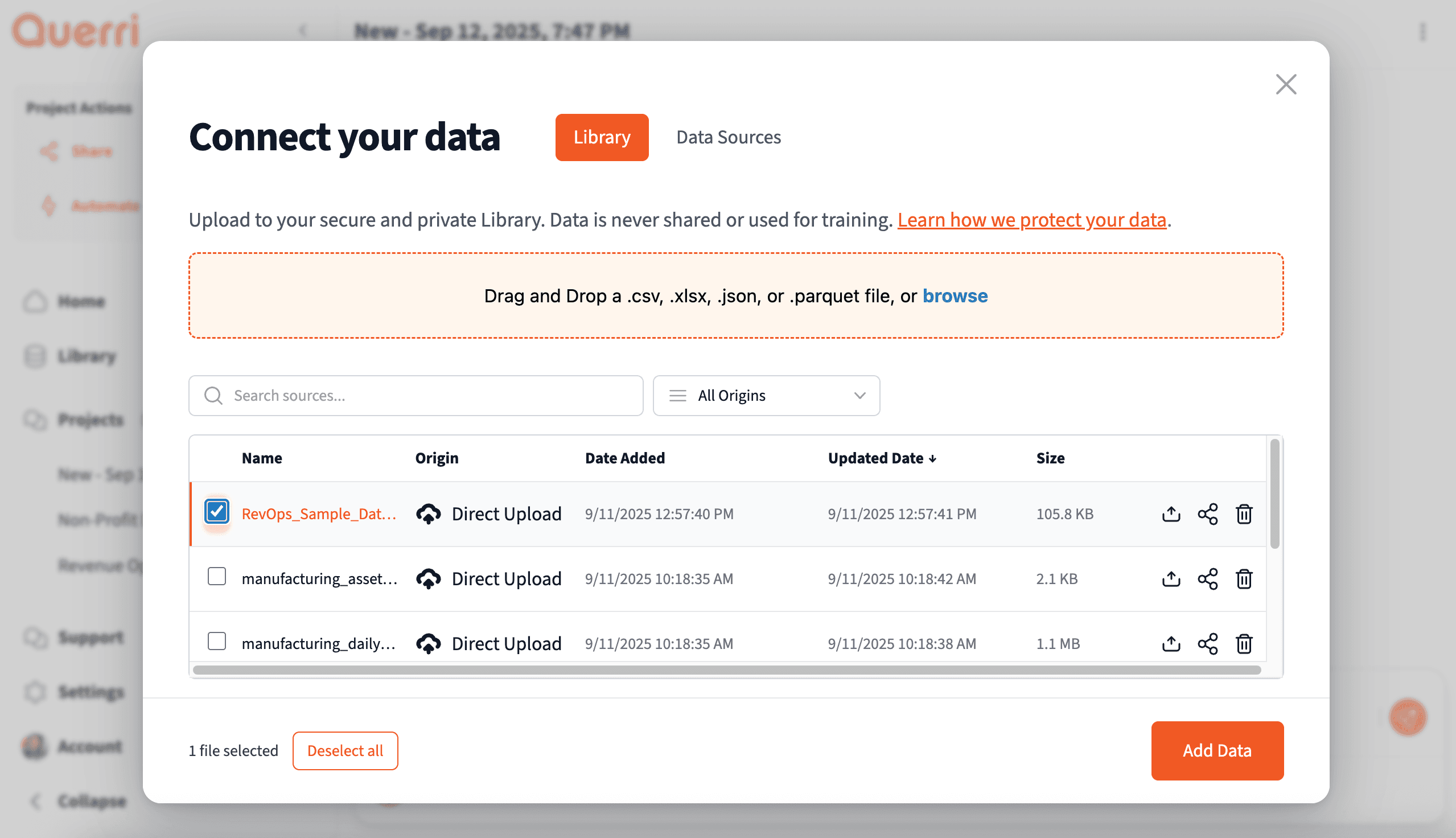 Clean data without learning complex processes